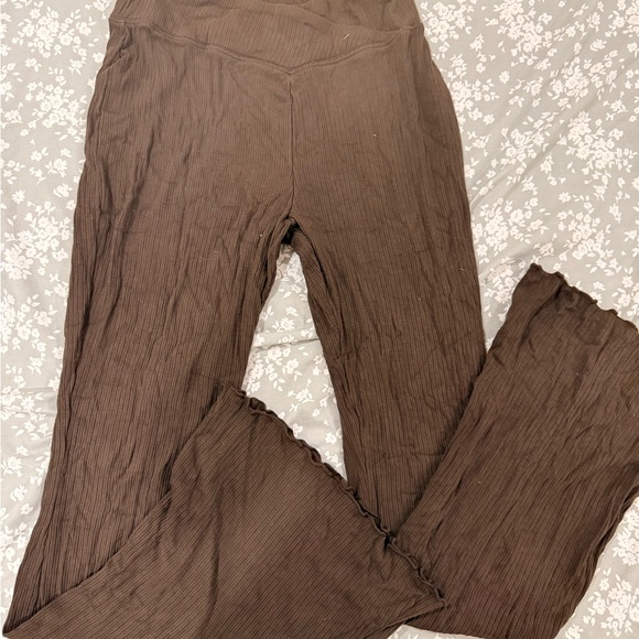 Arizona Jean Company Pants - Brown legging yoga Flared Pants